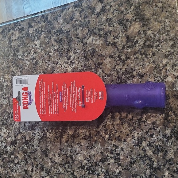 KONG Squeezz Stick Fetch Dog Toy - Purple - Large new w tag play fetch - Picture 4 of 9